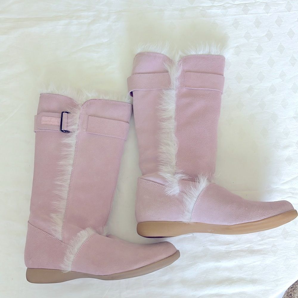 Karen Millen Boots suede and leather moccasin style size eu 37/6